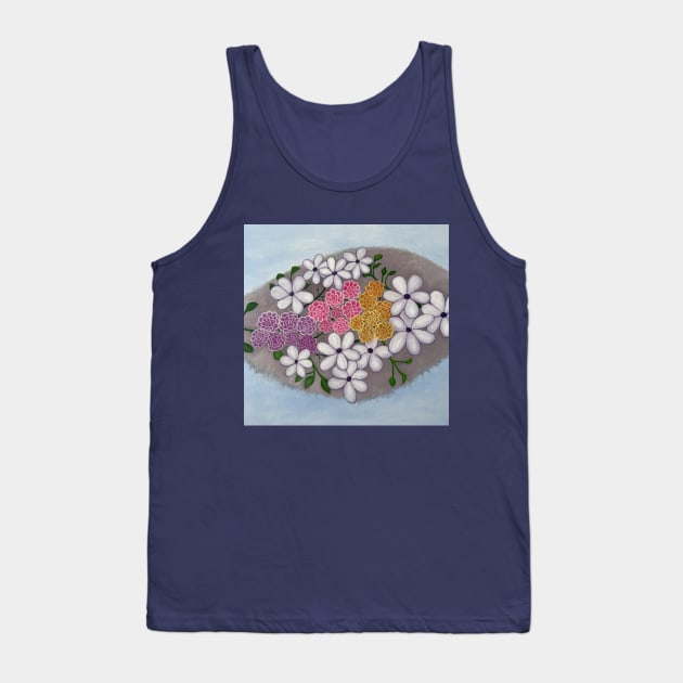 Flowers In The Clouds Tank Top by KarenZukArt